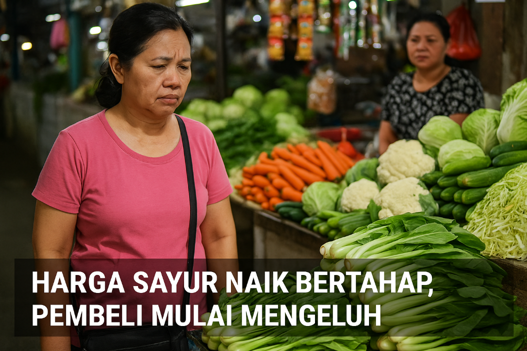 Harga Sayur Naik Bertahap, Pembeli Mulai Mengeluh
