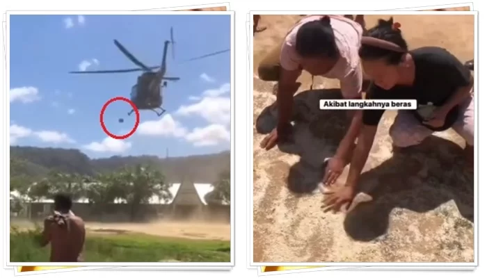 Bantuan Helikopter Viral